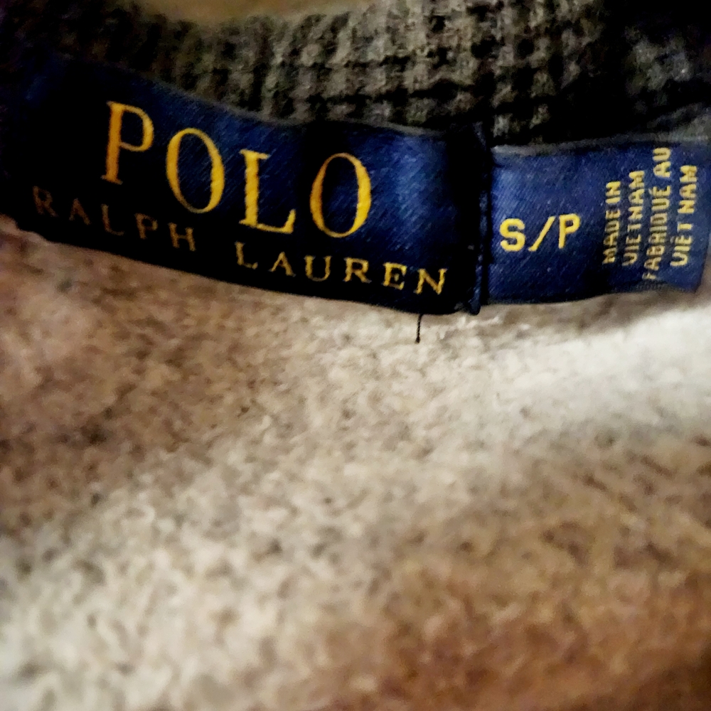 Polo by Ralph Lauren Men's Blue Gray Hoodie Zip Up Sweatershirt - Picture 5 of 5